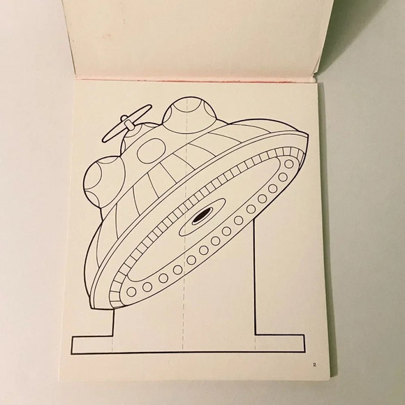 Vintage Buki Ltd Space 12 Pictures Colour and  Cut Out Activity Book - Picture 7 of 12